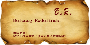 Belcsug Rodelinda névjegykártya